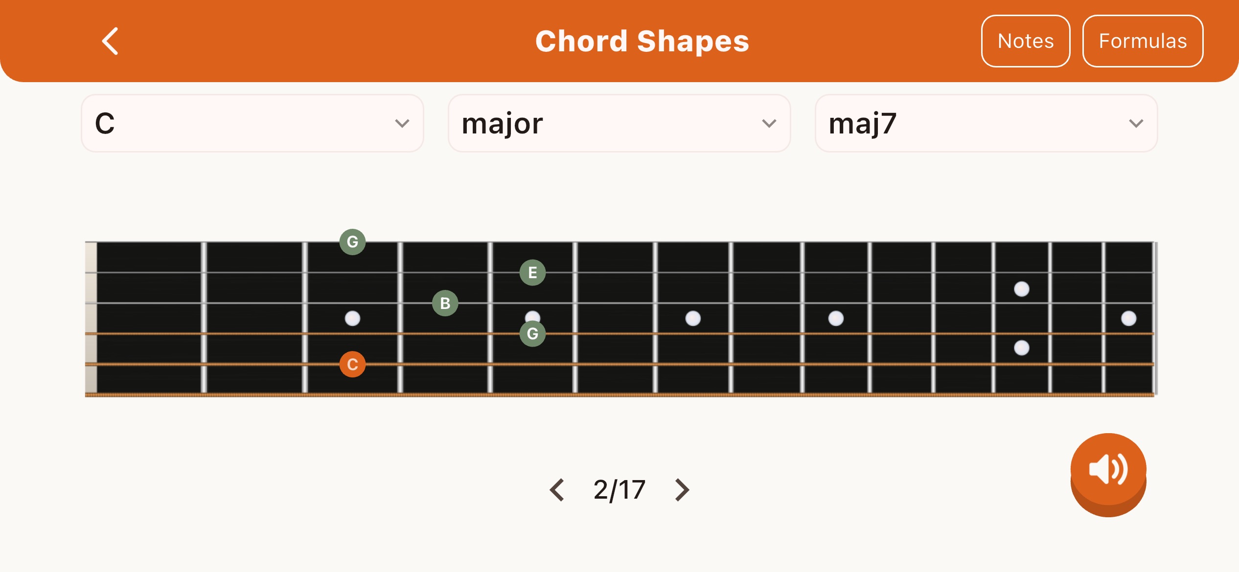 Mind the Guitar visualization
